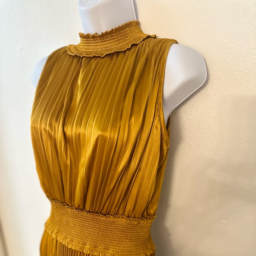 Nanette Lepore mustard midi dress. Size. Brand new without tags